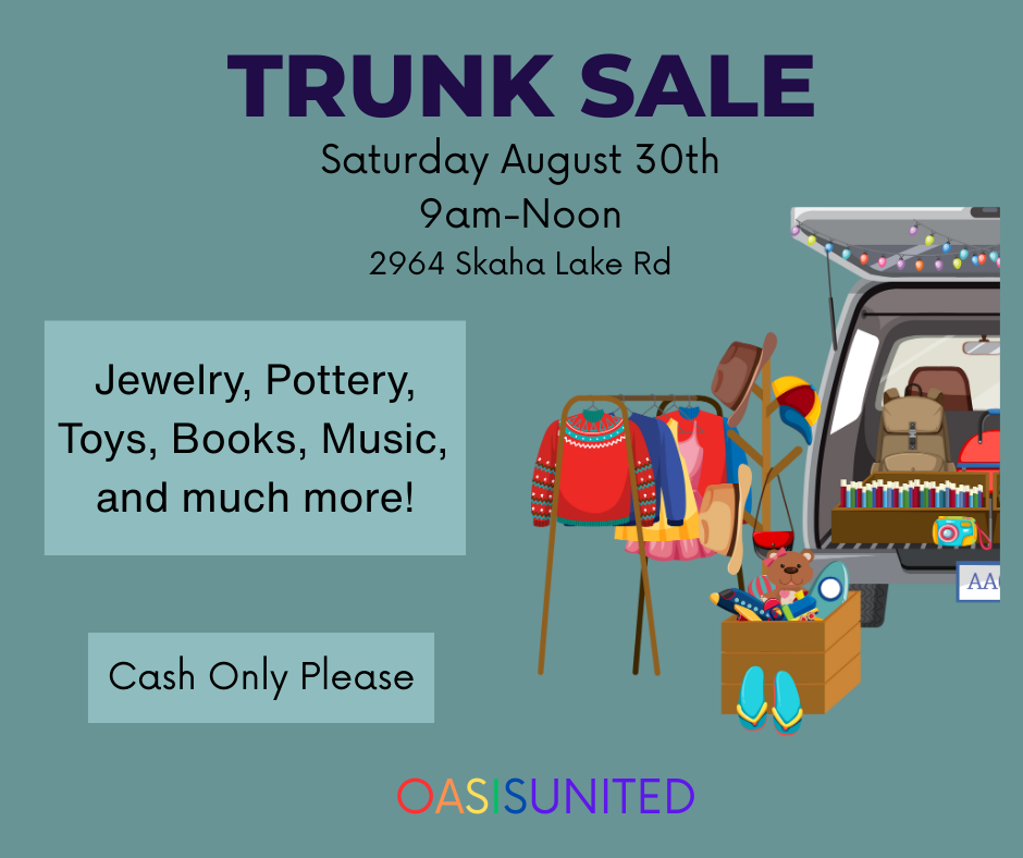 Trunk Sale Aug 30 Trunk Sale Aug 30